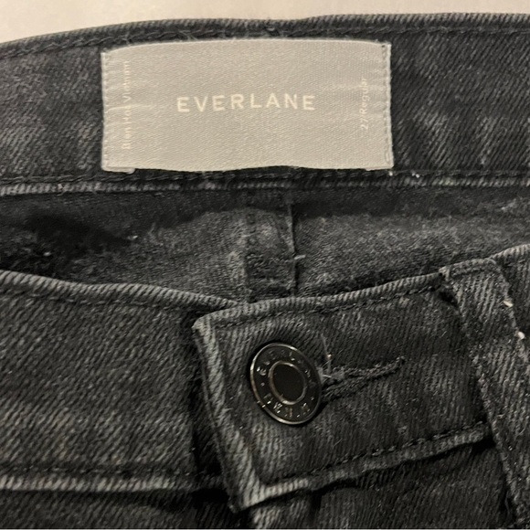 Everlane Mid Rise Skinny Jeans Size 27 Black - Picture 3 of 8